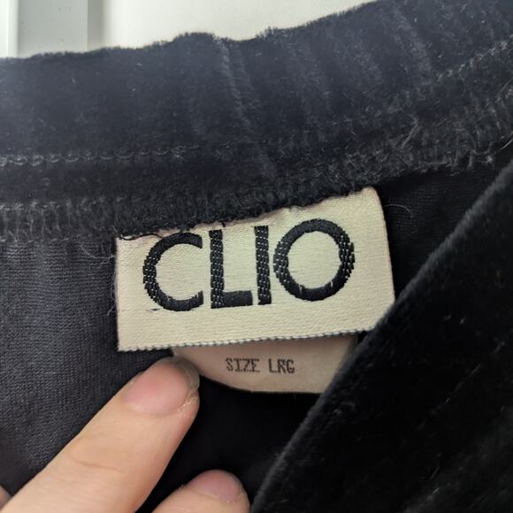 VTG Clio Skirt Womens Large Black Velvet Maxi Whimsigoth Fairy Grunge 90s Y2K - Picture 3 of 7